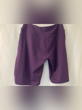 BALEAF Women’s Purple High Waisted Biker Shorts Large